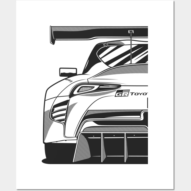 Supra racing car Wall Art by Markaryan